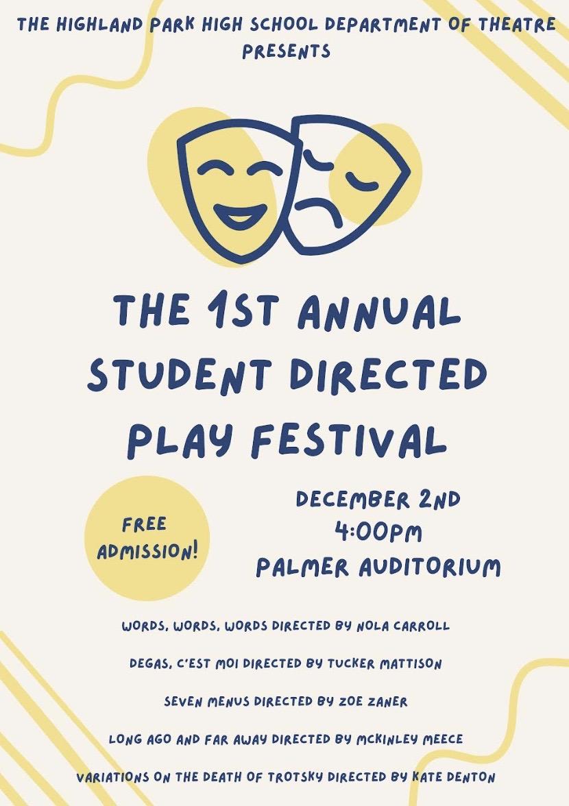 Student Directed Plays